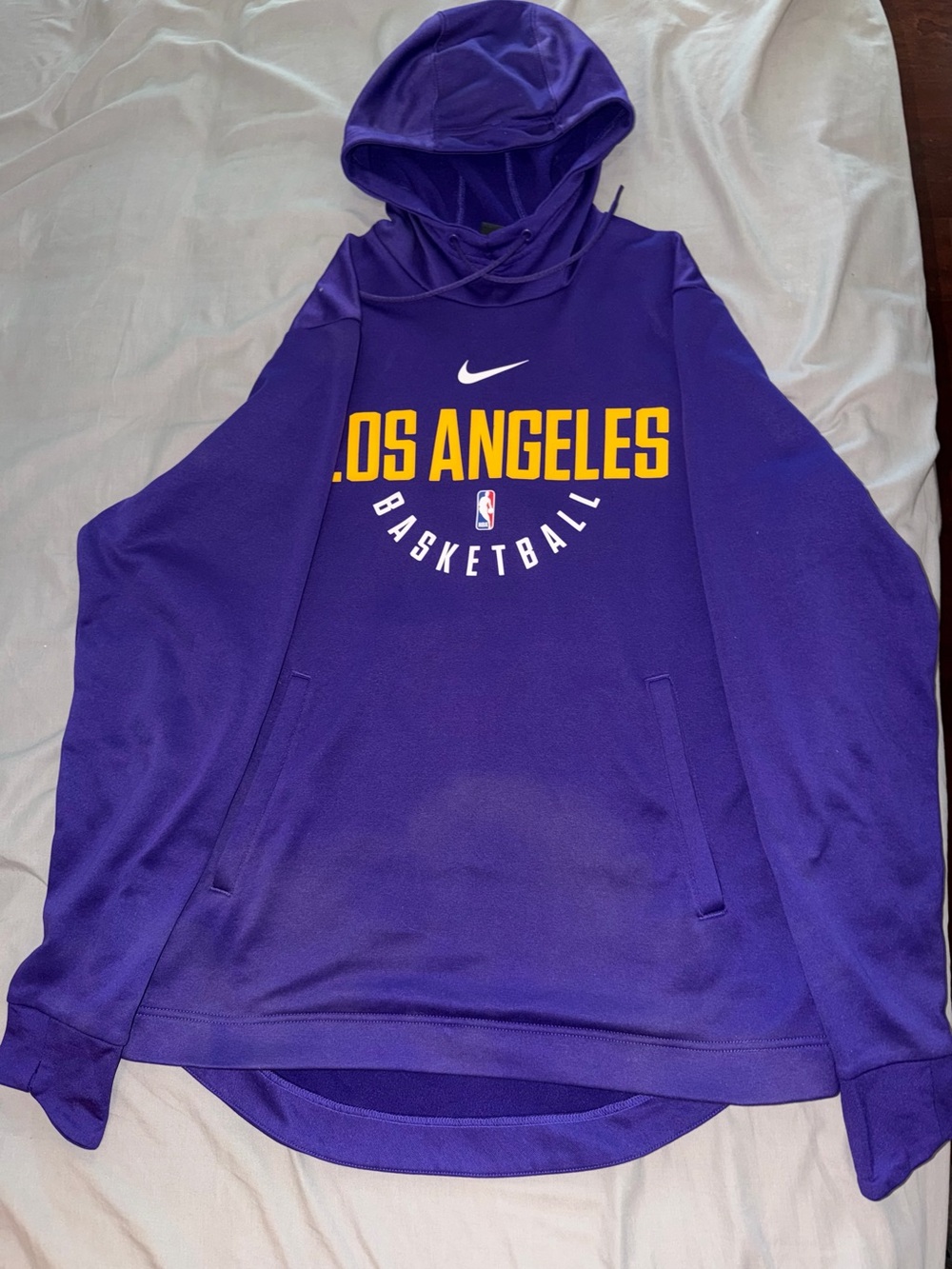 Los Angeles Lakers Nike Basketball Hoodie (SLIGHTLY STAINED)